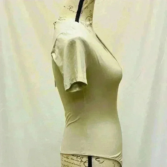 NWT House of Harlow 1960 Nude V-Neck Short Sleeve Bodysuit Size Medium - Picture 4 of 10